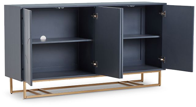 Nola Gray Four-door Cabinet