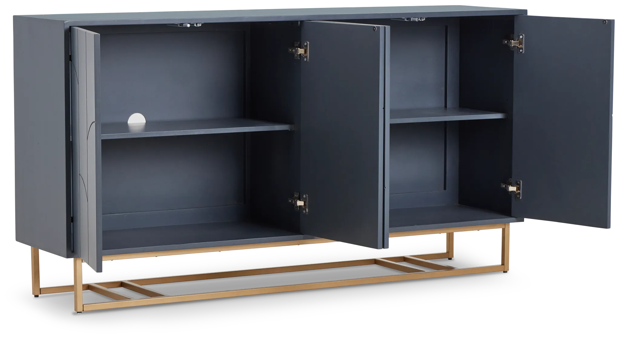 Nola Gray Four-door Cabinet