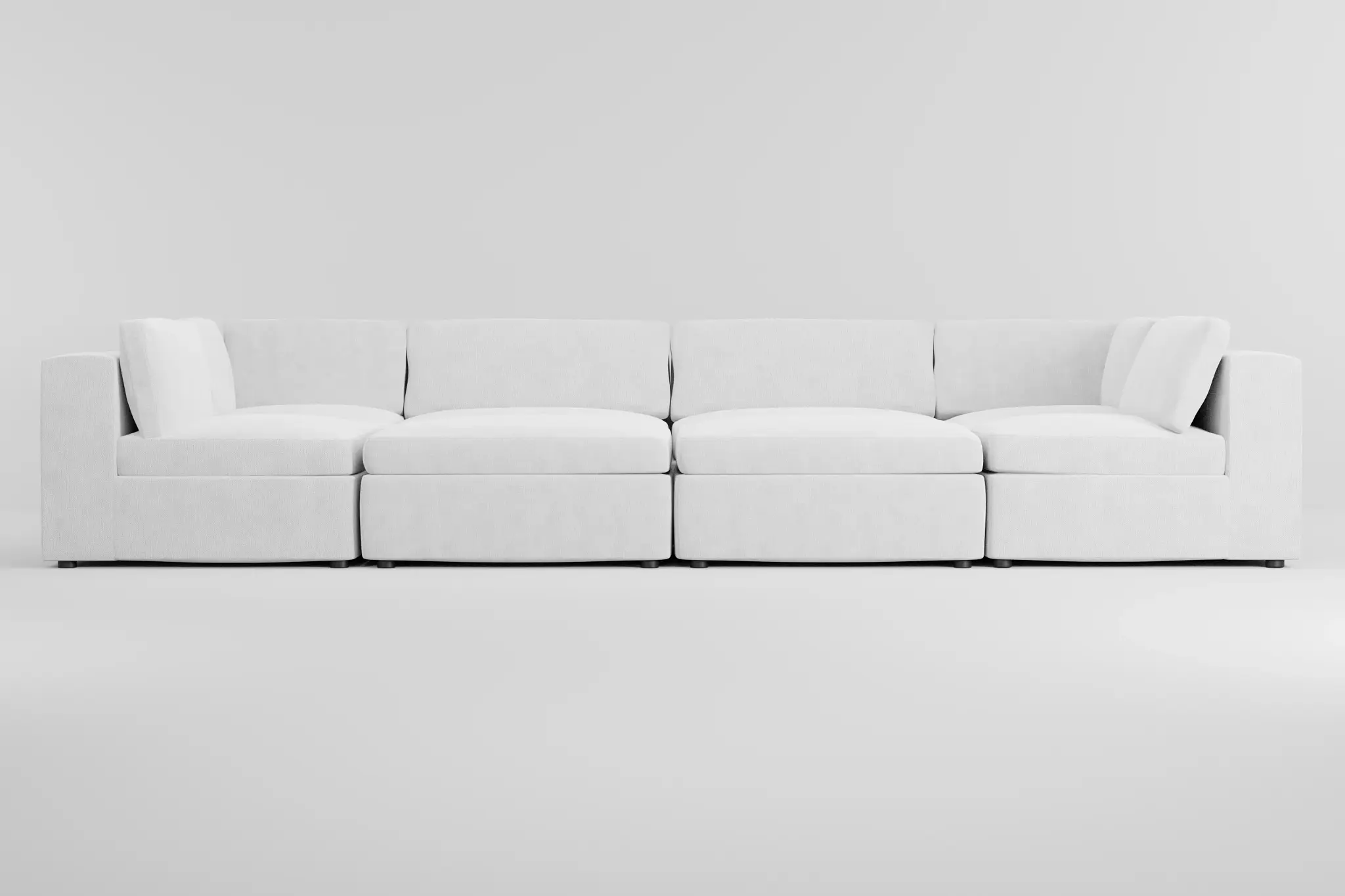 Destin Revenue White Fabric 8-piece Pit Sectional Destin Revenue White Fabric 8-piece Pit Sectional