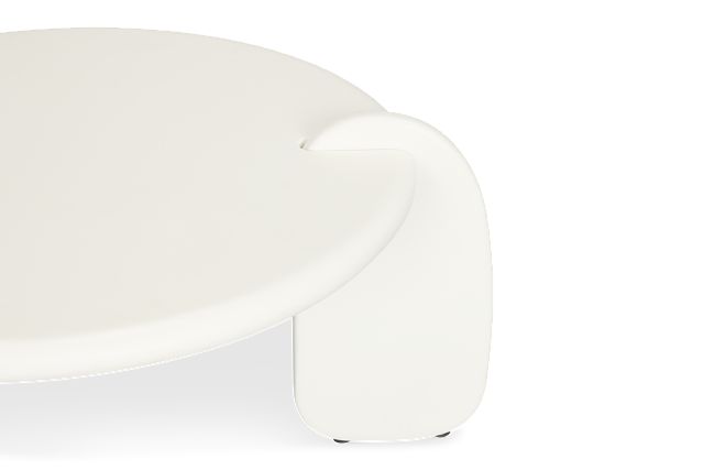 Layla White Round Coffee Table
