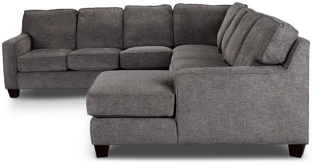 Andie Dark Gray Fabric Large Right Chaise Sectional (3)