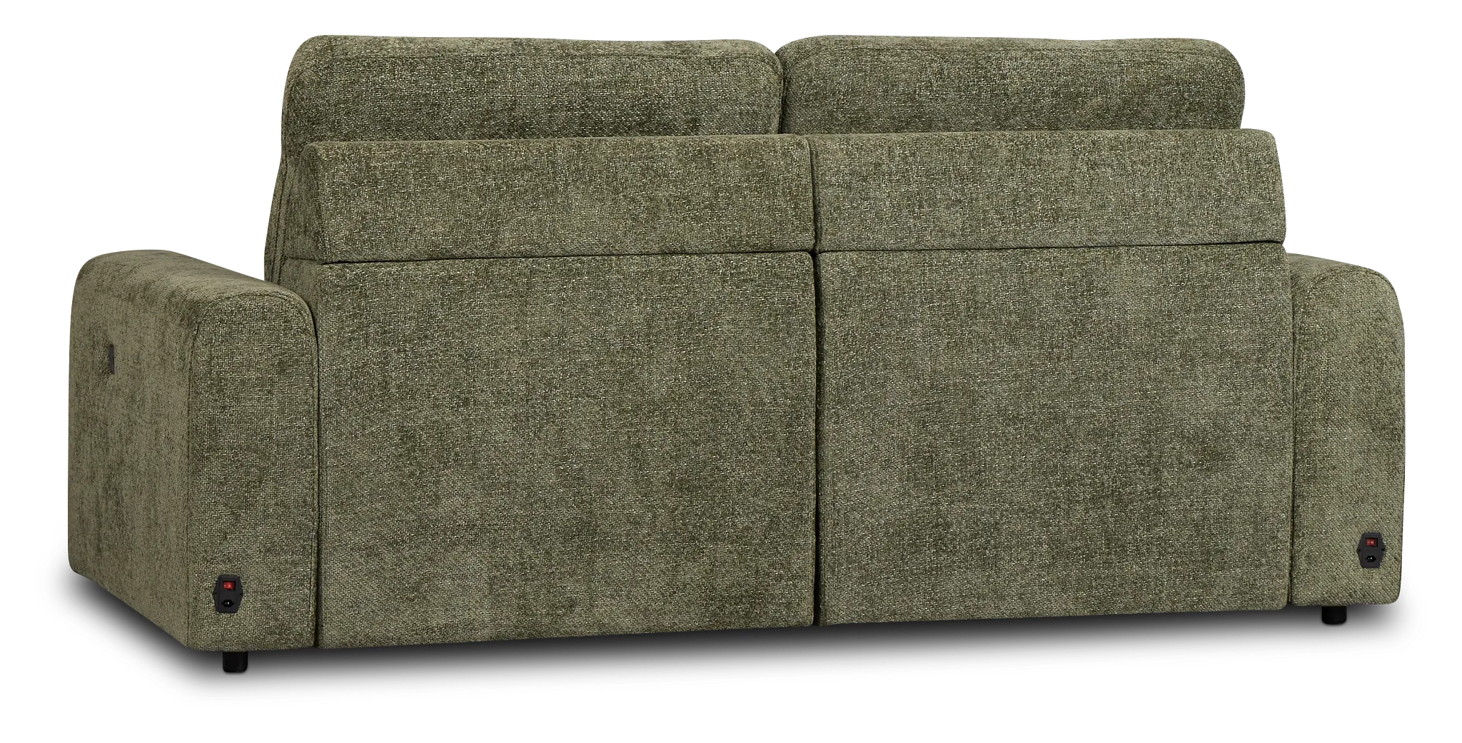 Hendrix Green Fabric Power Extension Chaise Sofa