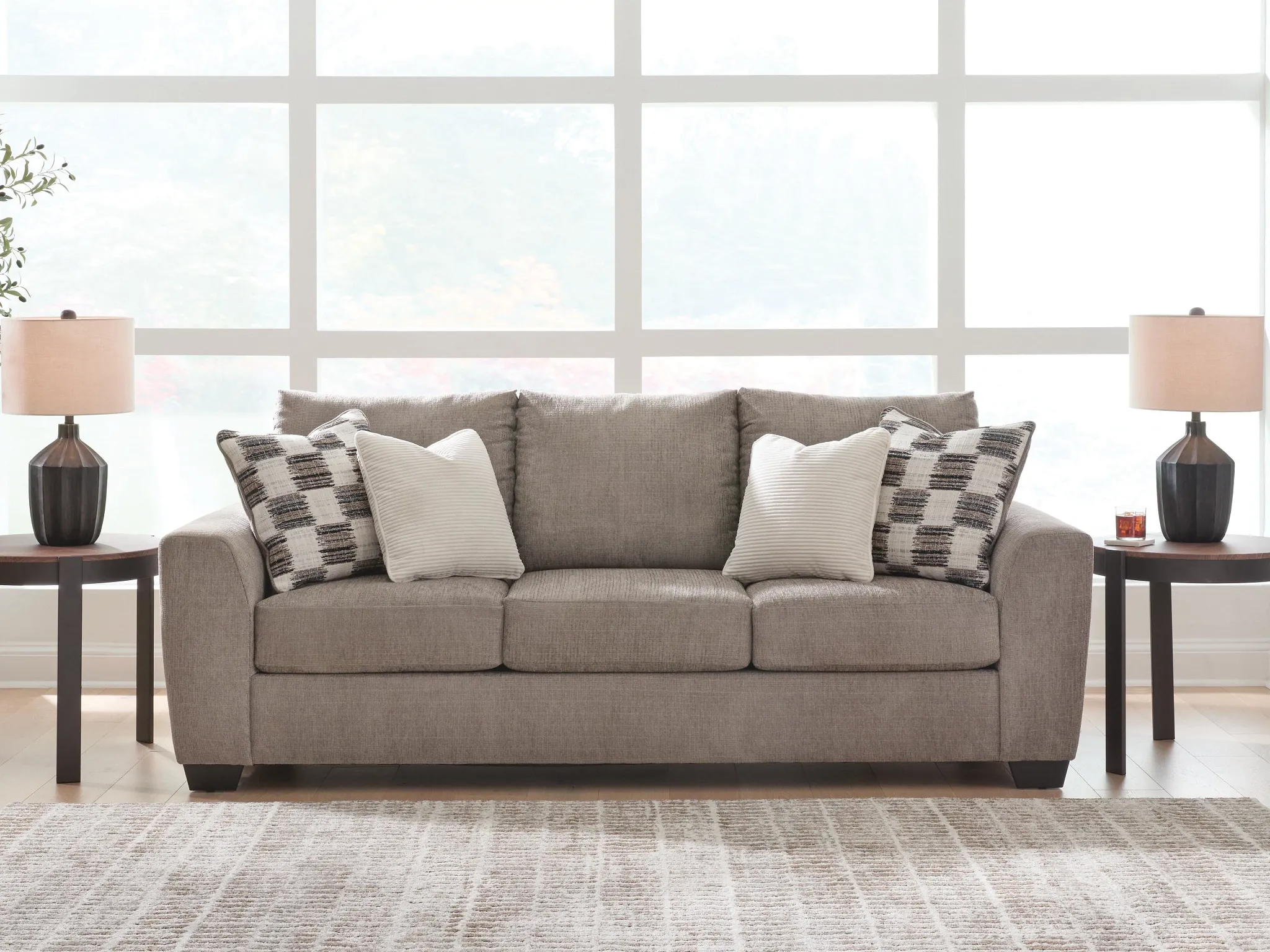 Loreo Taupe Micro Sofa