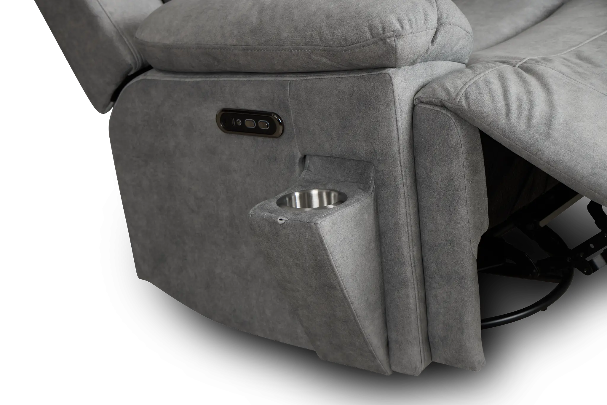 Benson Gray Micro Power Swivel Glider Recliner Benson Gray Micro Power Swivel Glider Recliner