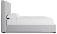 Grayton Delray Light Gray 54" Upholstered Platform Bed