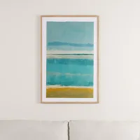 Thali Teal Framed Wall Art