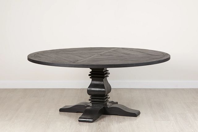 Hadlow Black 72 Round Table Dining Room Tables City Furniture Hadlow Black 72 Round Table Dining, How Many Chairs Can Fit Around A 72 Round Table
