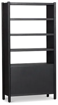 Santorini Black Bookcase