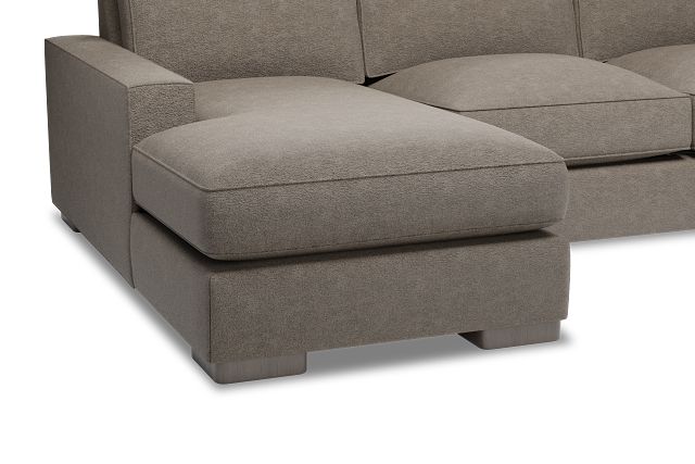 Edgewater Elite Brown Medium Left Chaise Sectional