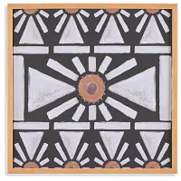 Checka Dark Green Framed Wall Art