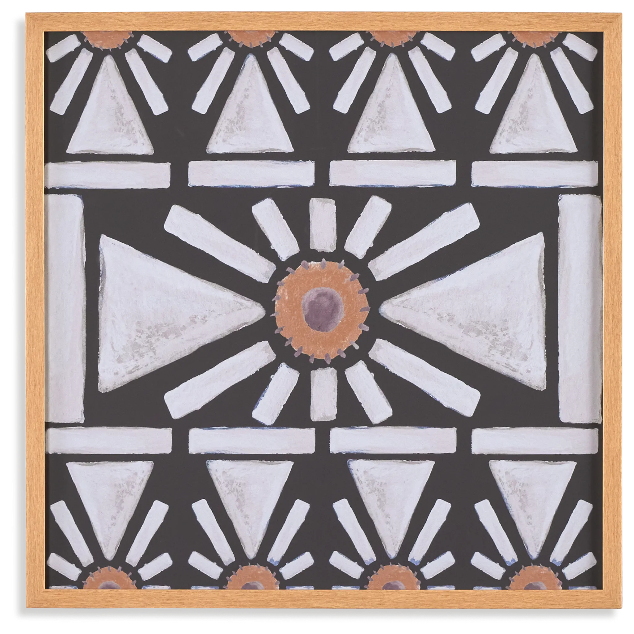 Checka Dark Green Framed Wall Art