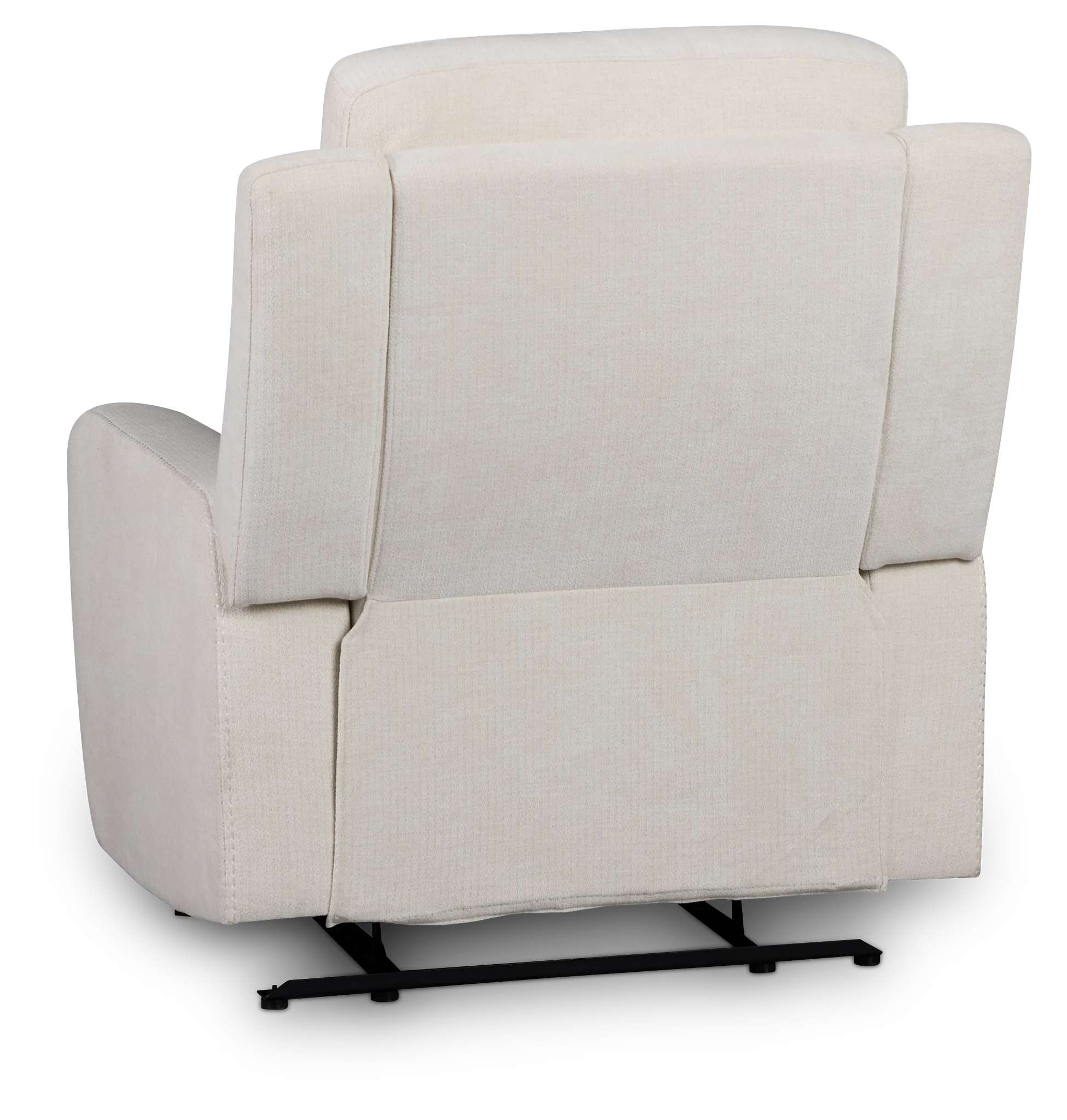 Dean White Fabric Recliner