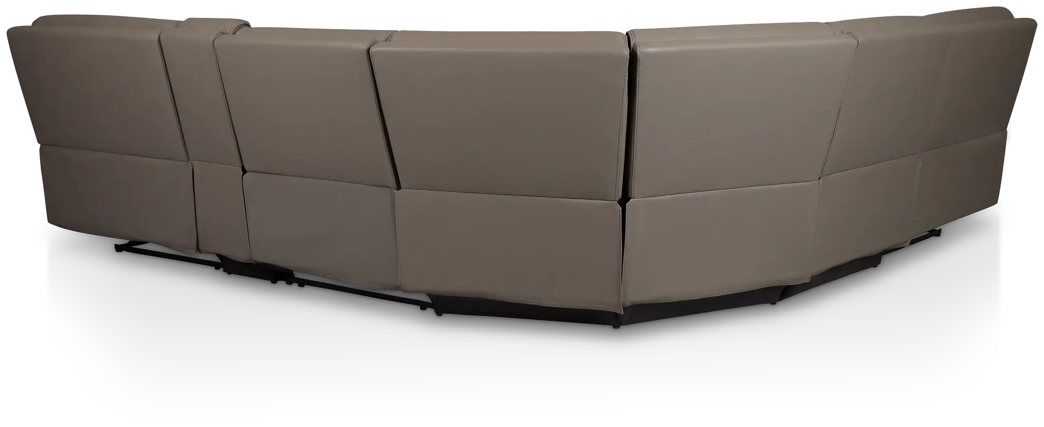 Rhett Gray Micro Small Triple Manually Reclining Two-arm Sectional Rhett Gray Micro Small Triple Manually Reclining Two-arm Sectional