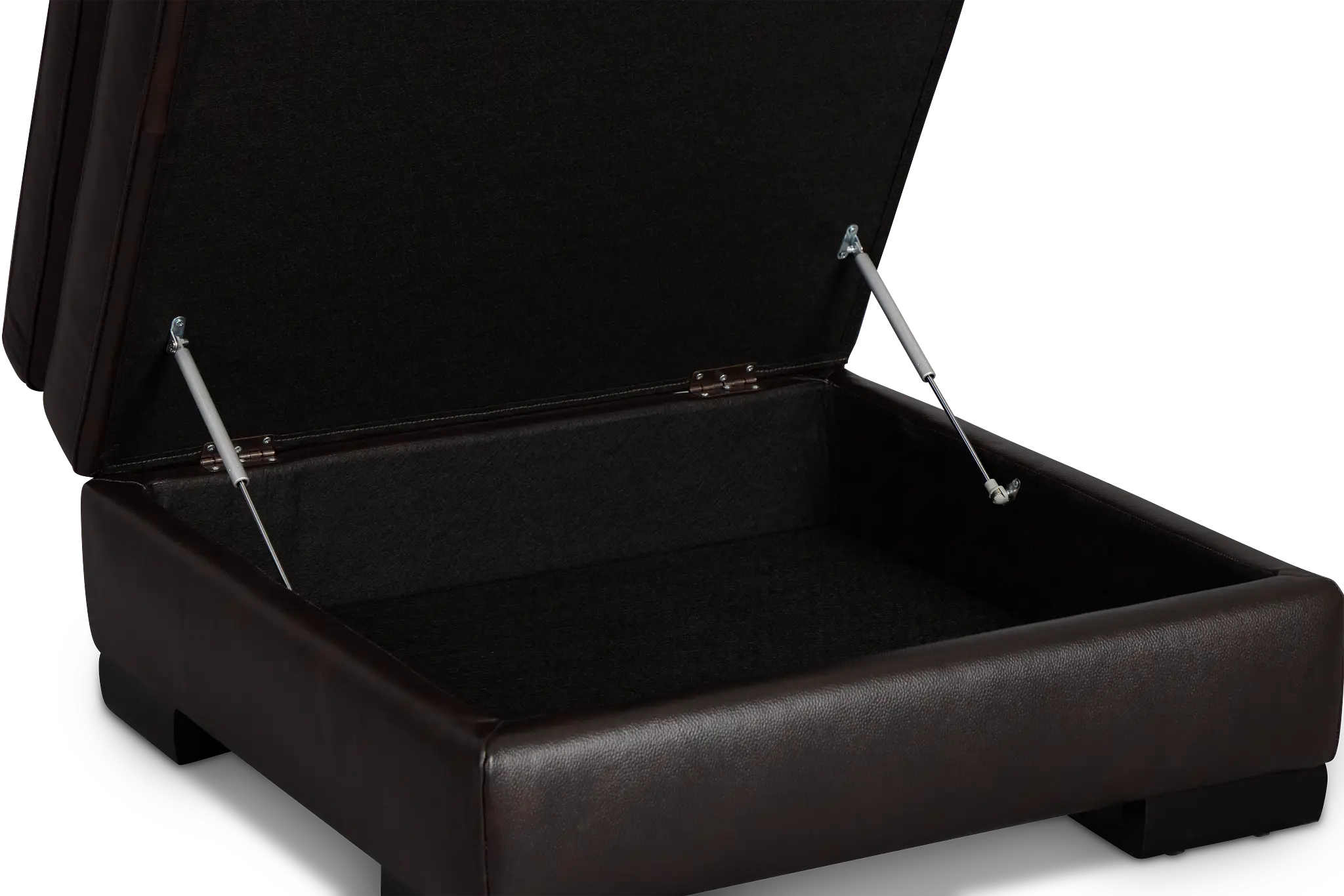 Braden Dark Brown Leather Storage Ottoman Braden Dark Brown Leather Storage Ottoman