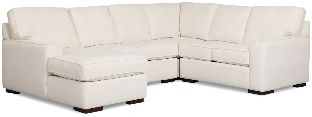 Sinclair Light Beige Fabric Medium Left Chaise Sectional Sinclair Light Beige Fabric Medium Left Chaise Sectional