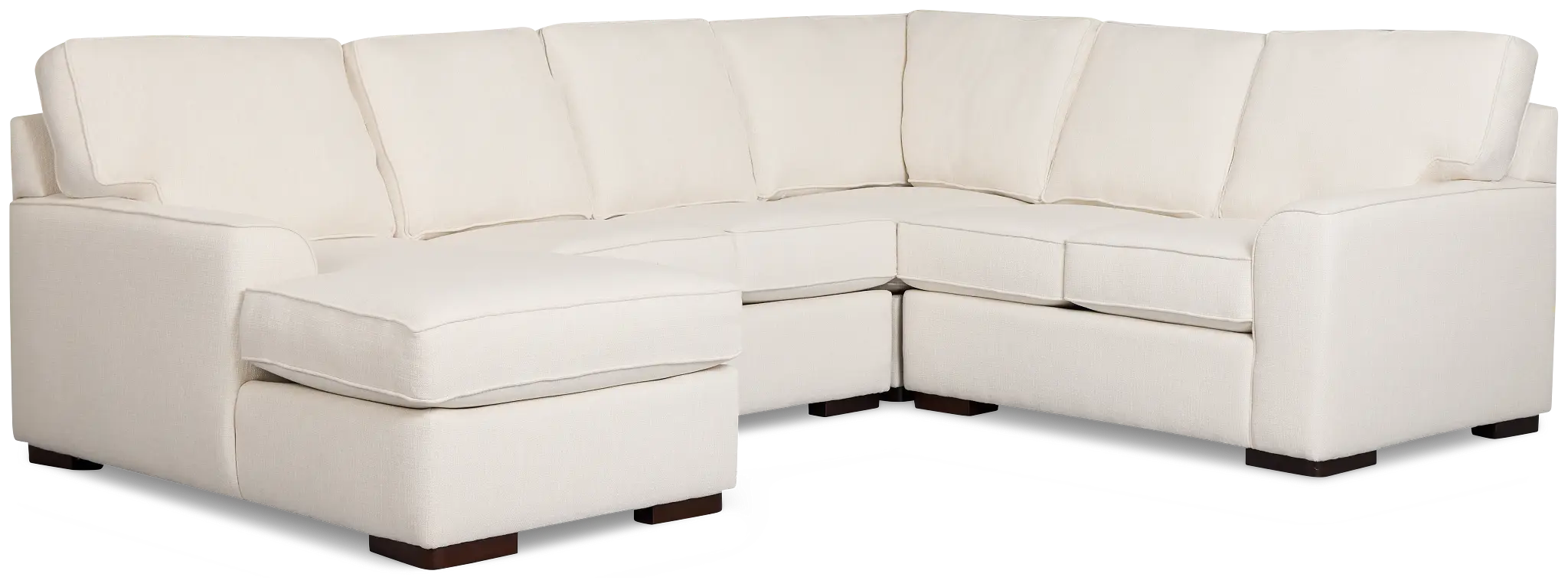 Sinclair Light Beige Fabric Medium Left Chaise Sectional Sinclair Light Beige Fabric Medium Left Chaise Sectional