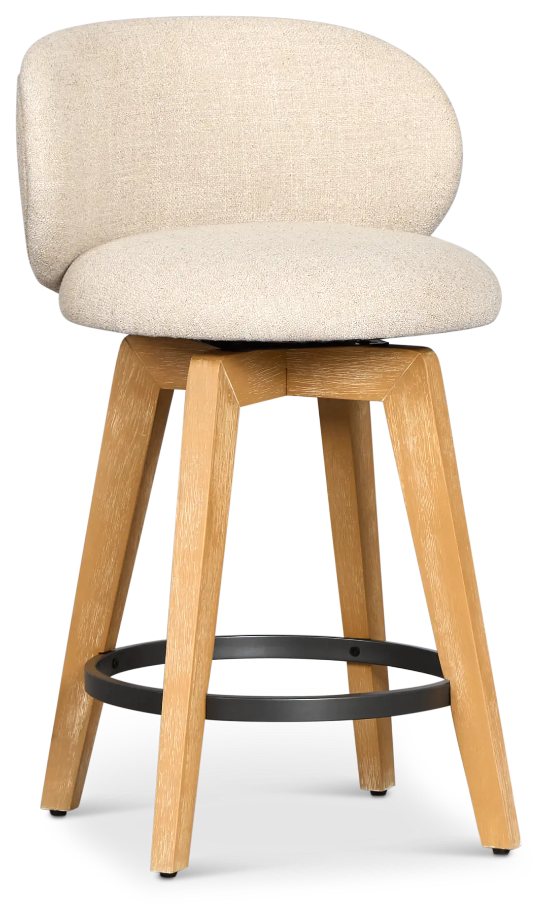 Arlo Light Beige Uph 24" Swivel Barstool Arlo Light Beige Uph 24" Swivel Barstool