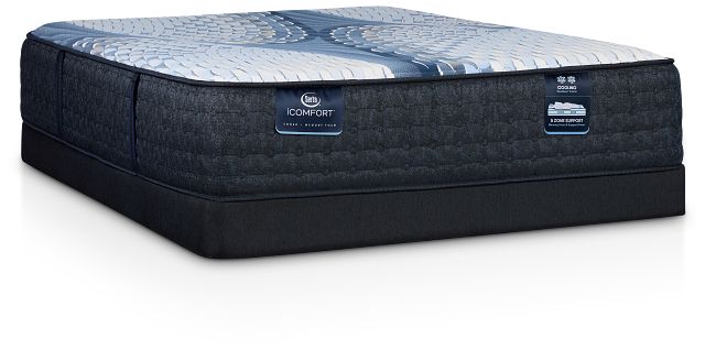 Serta Icomfort Aveda Plush Low-profile Mattress Set