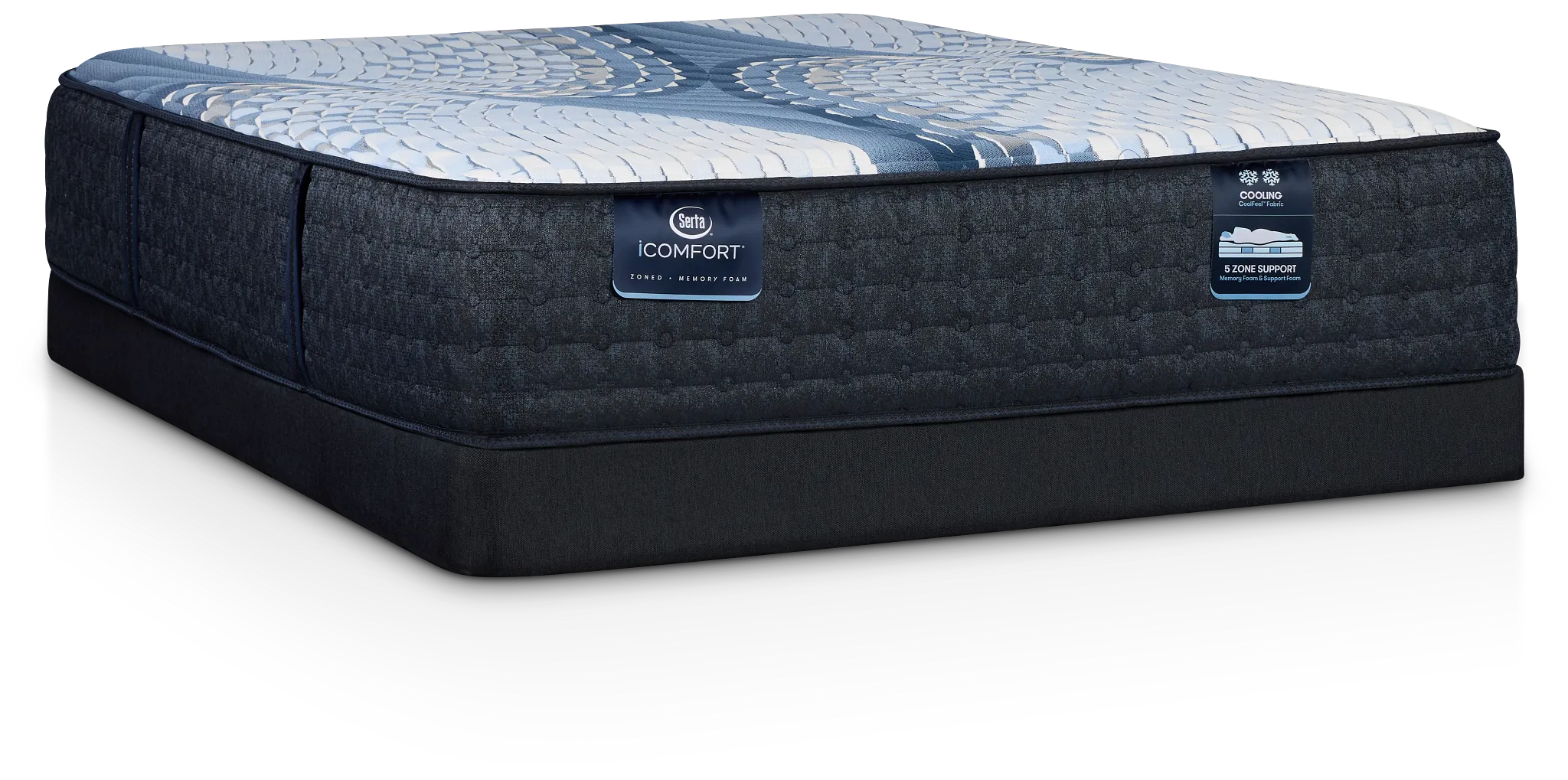 Serta Icomfort Aveda Plush Low-profile Mattress Set