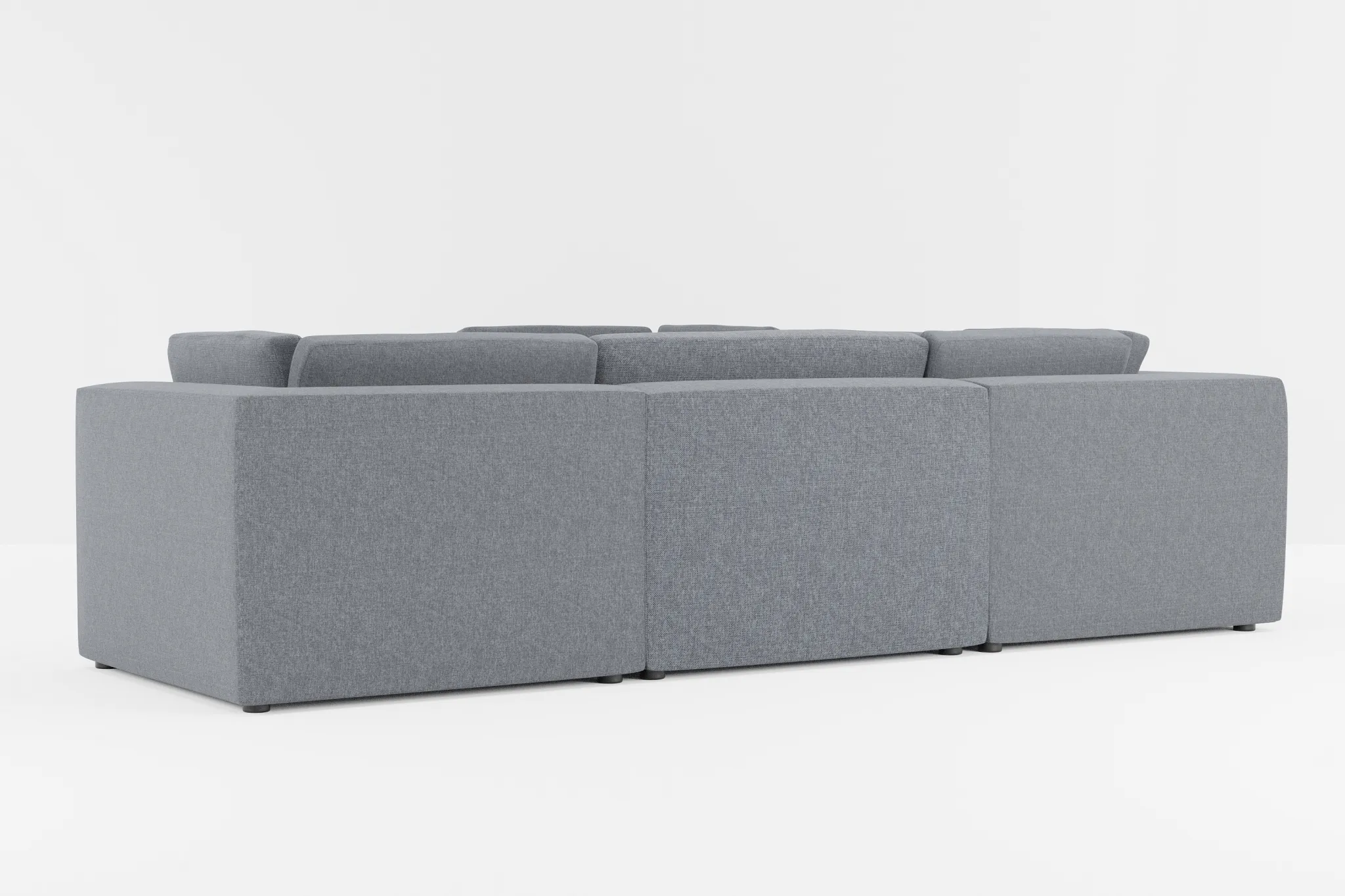 Destin Elevation Gray Fabric 5-piece Modular Sectional