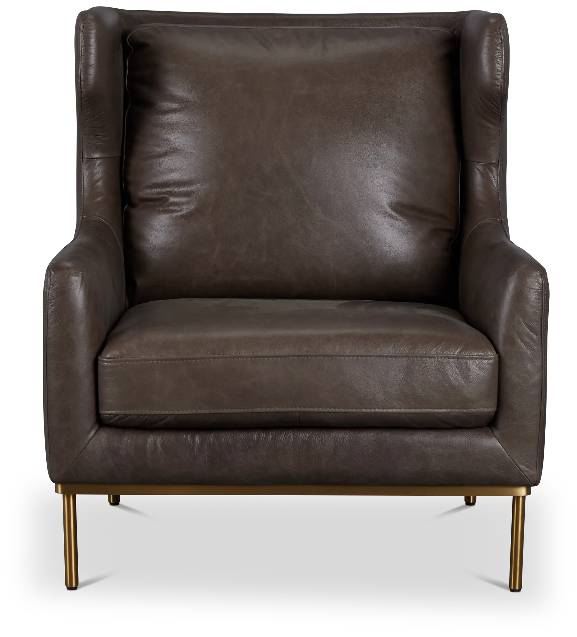 Cassian Dark Gray Leather Accent Chair Cassian Dark Gray Leather Accent Chair