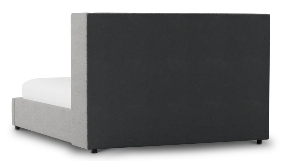 Captiva Linen Gray 48" Upholstered Shelter Bed