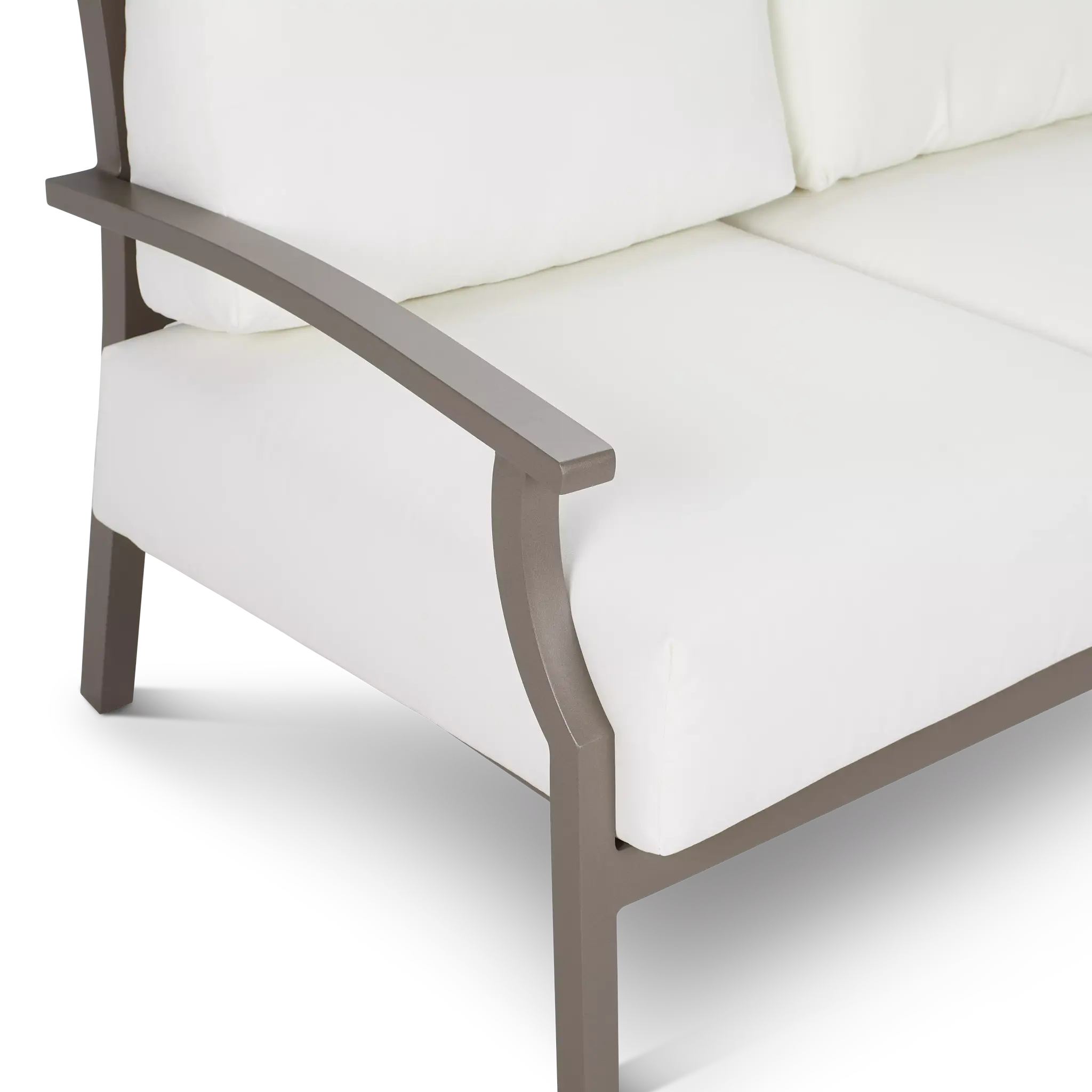 Raleigh White Aluminum Loveseat Raleigh White Aluminum Loveseat