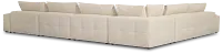 Remi Light Beige Fabric 8-piece Modular Sectional