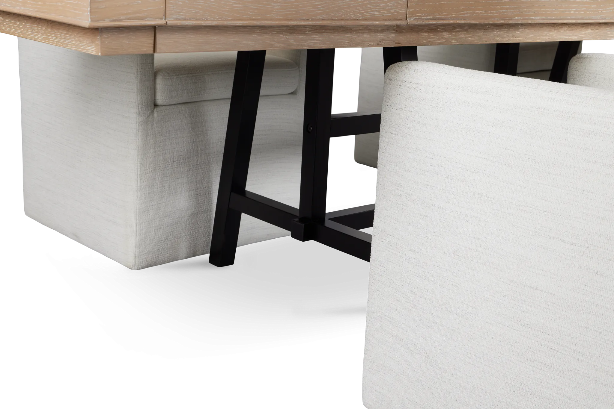 Southlake Two-tone Rectangular Table & 4 Upholstered Chairs