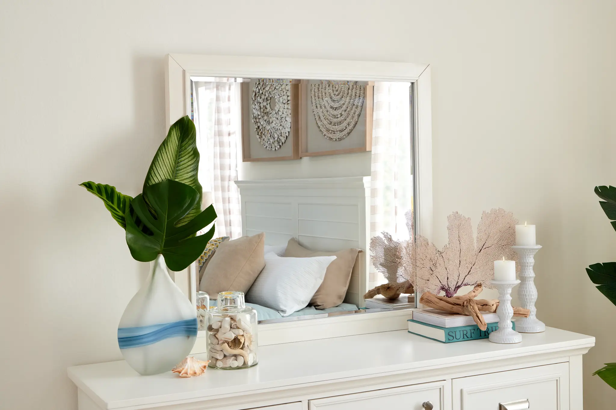 Cape Cod Ivory Dresser & Mirror Cape Cod Ivory Dresser & Mirror