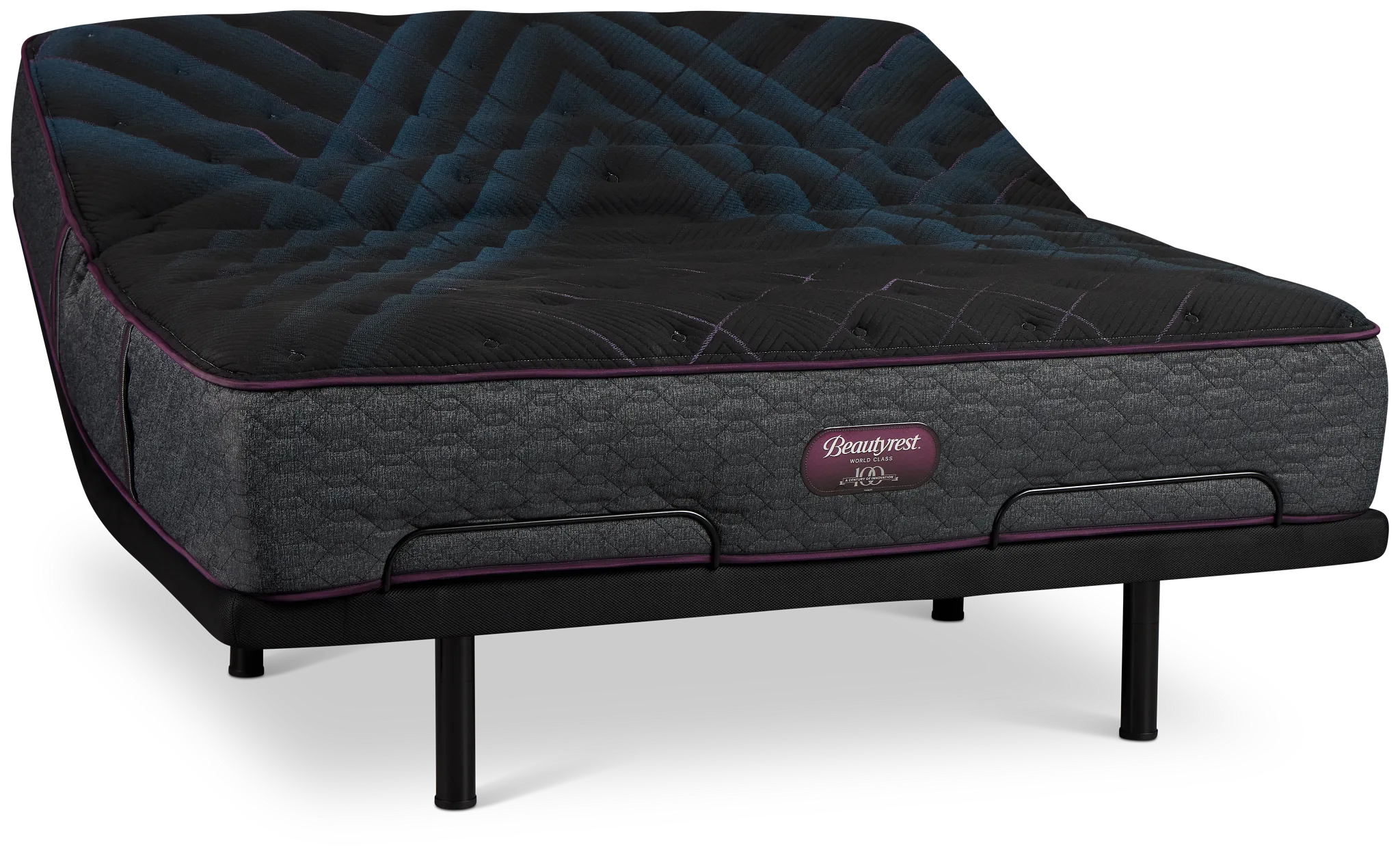 Beautyrest World Class Level 3 Plush Elite Adjustable Mattress Set