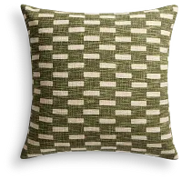 Fielda Green 22" Square Accent Pillow