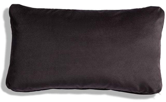 Lauran Black Lumbar Accent Pillow