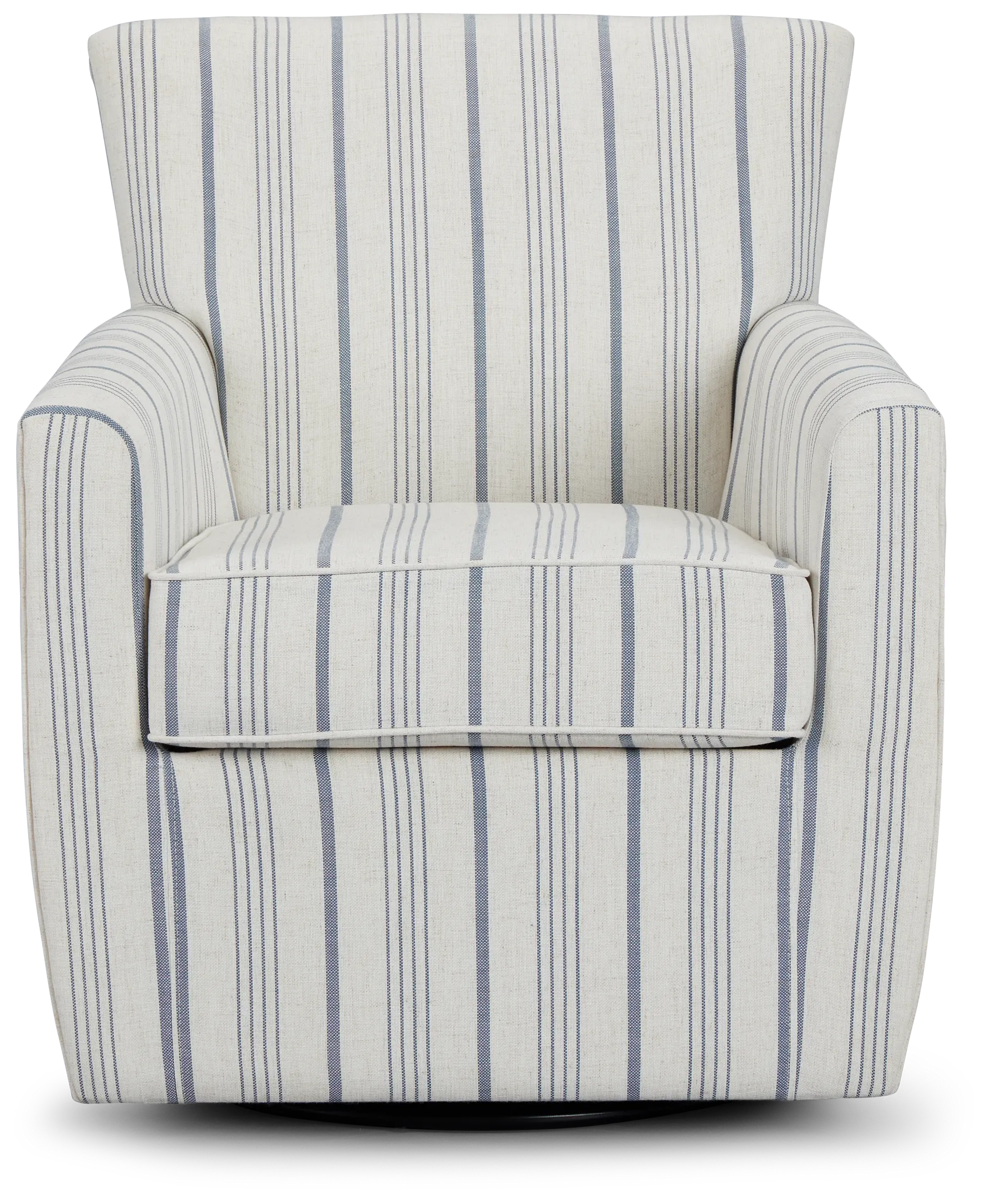 Blakely Light Blue Stripe Accent Chair