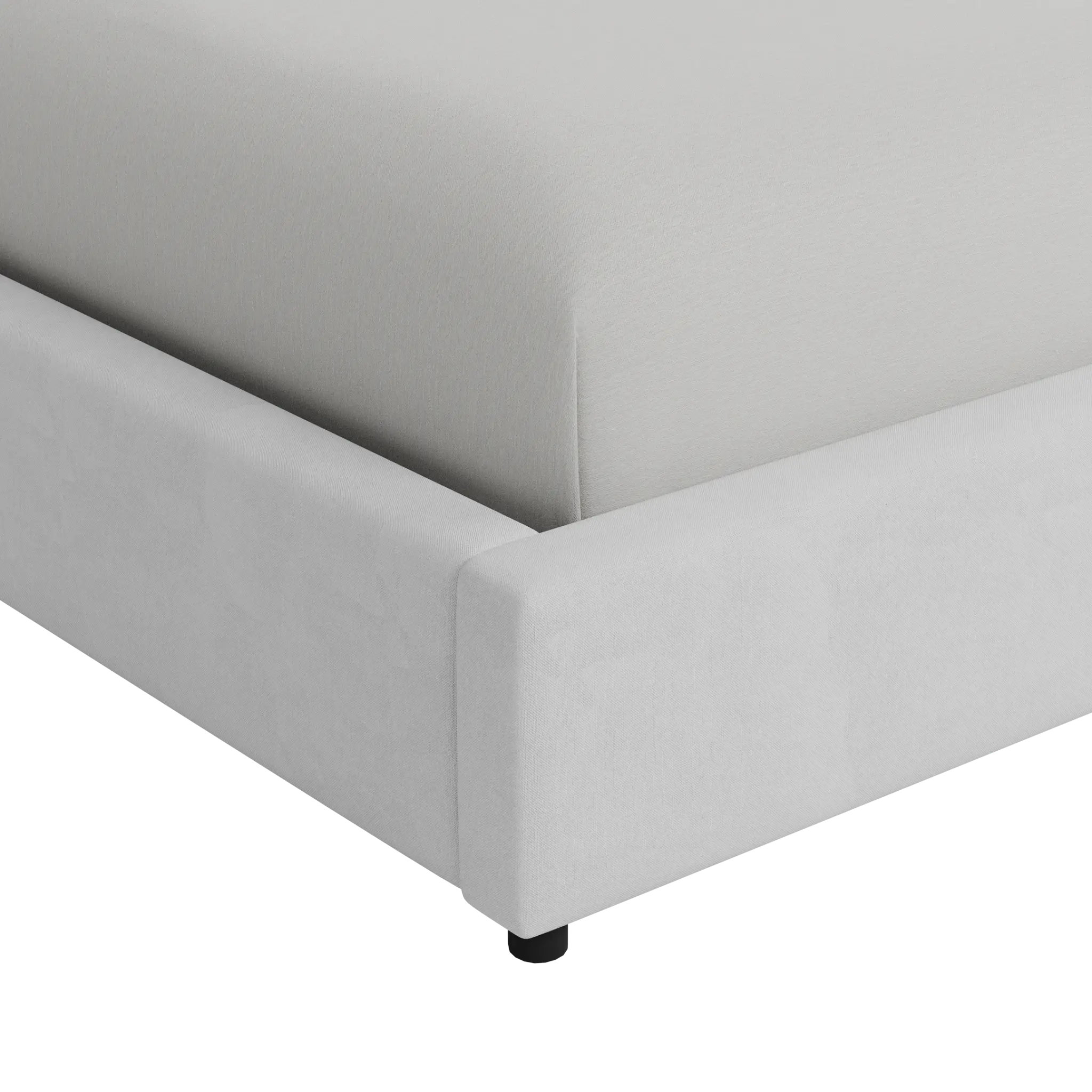 Grayton Peyton White 54" Upholstered Platform Bed Grayton Peyton White 54" Upholstered Platform Bed