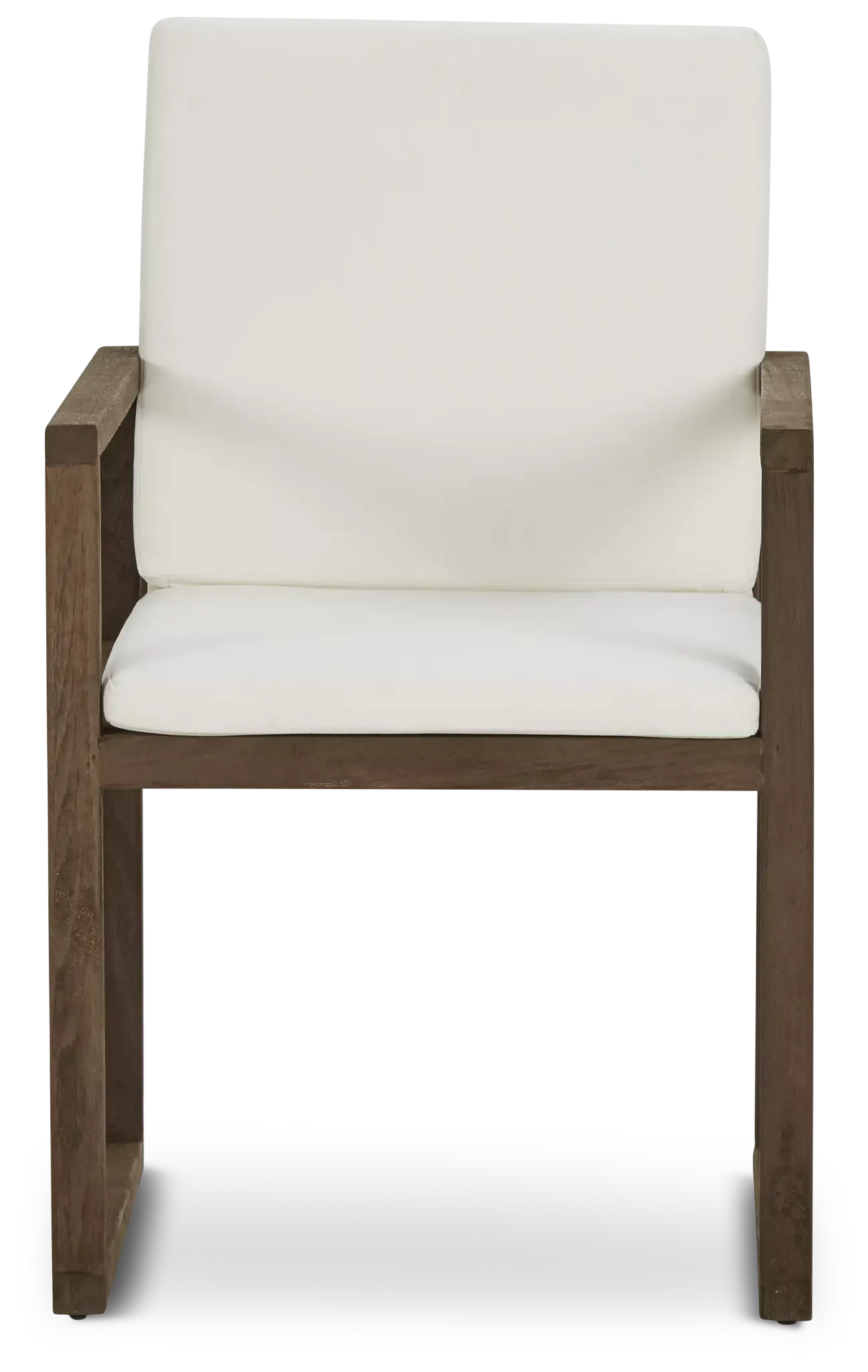 Linear Teak White Arm Chair Linear Teak White Arm Chair