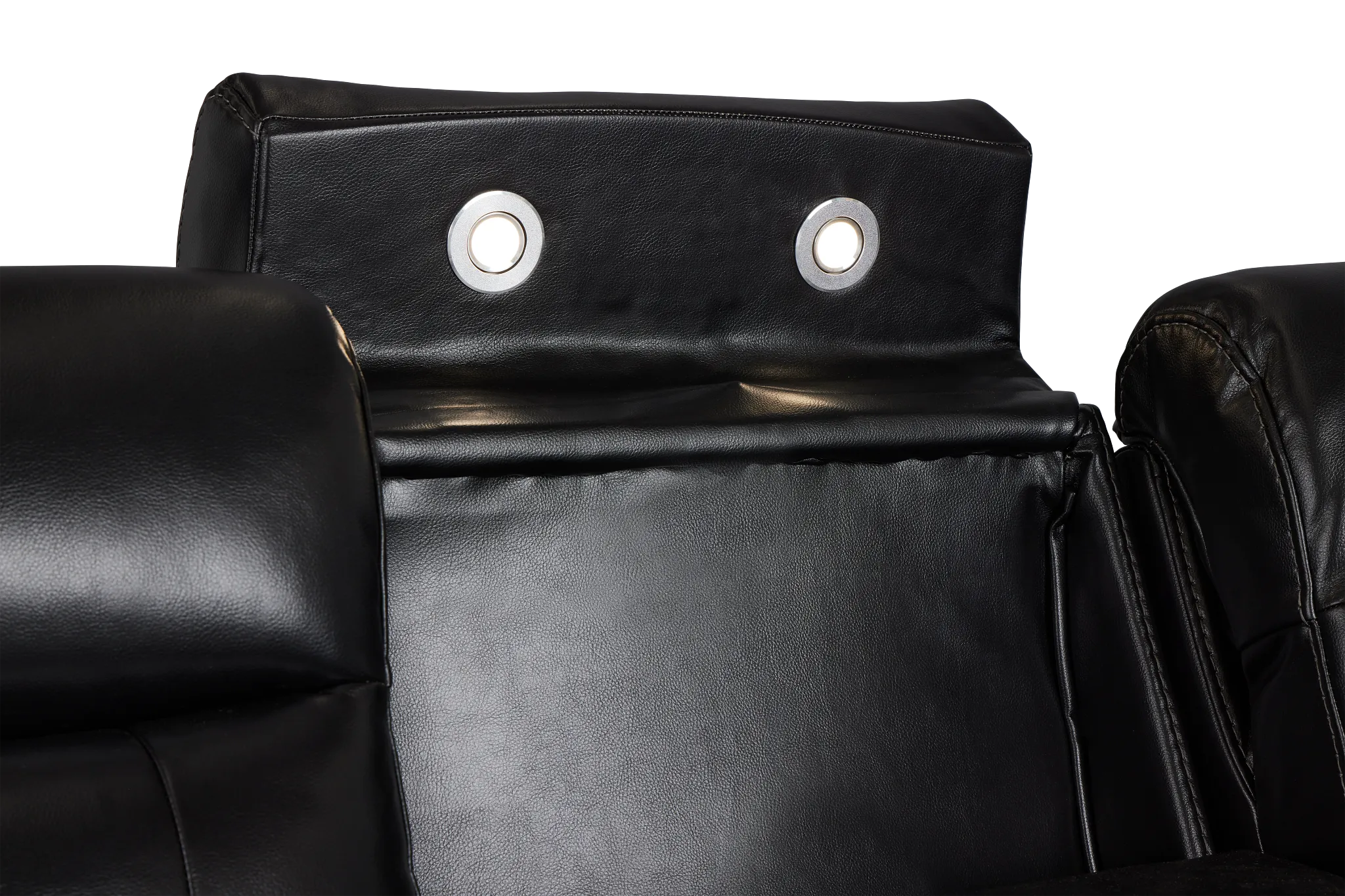 Omega Black Micro Power Reclining Sofa