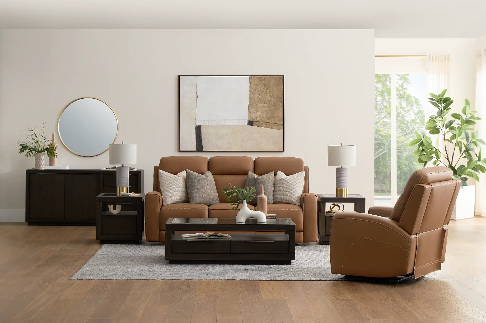 Belmont Medium Brown Lthr/vinyl Power Reclining Sofa Belmont Medium Brown Lthr/vinyl Power Reclining Sofa
