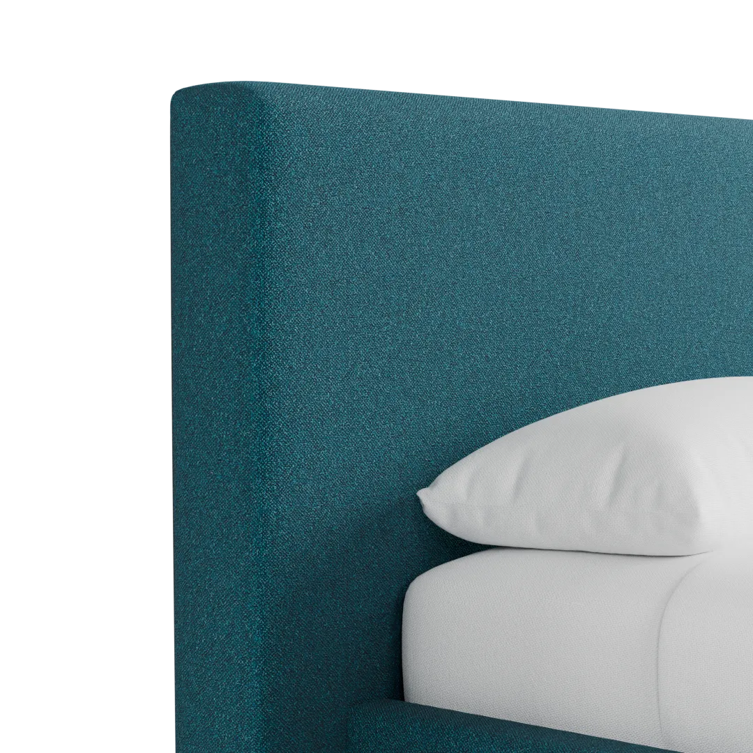 Grayton Elite Teal 44" Upholstered Platform Bed