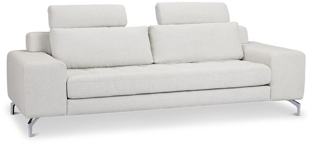 Onyx Light Gray Fabric Sofa