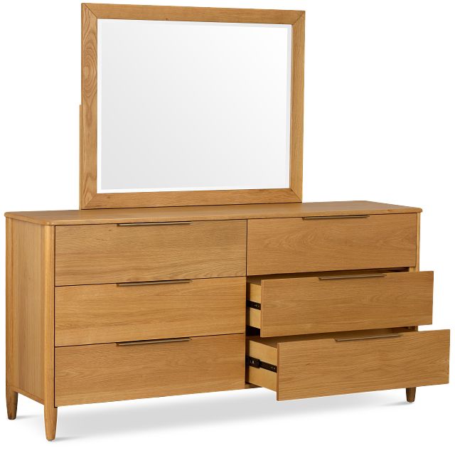 Stockton Light Tone Dresser & Mirror