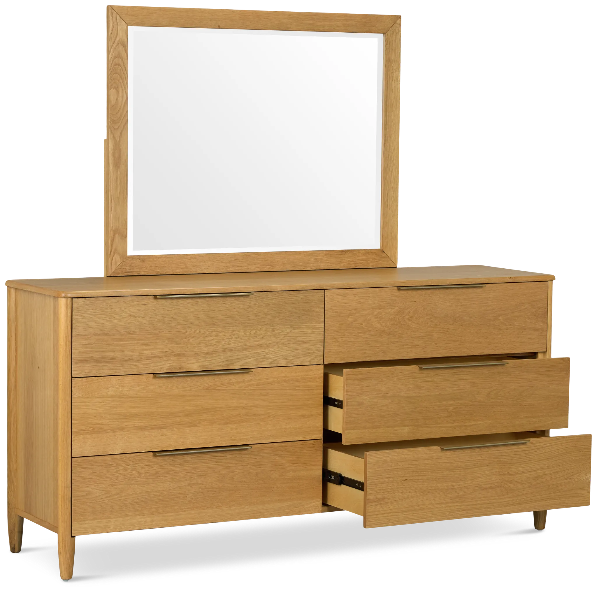Stockton Light Tone Dresser & Mirror