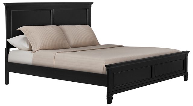 Tamara Black Panel Bed