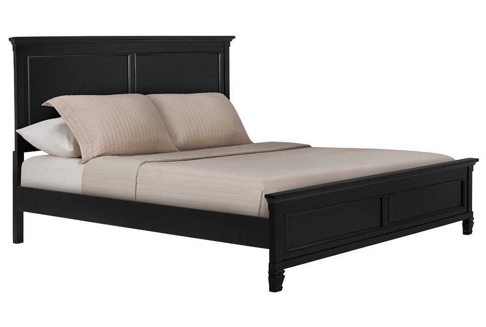 Tamara Black Panel Bed