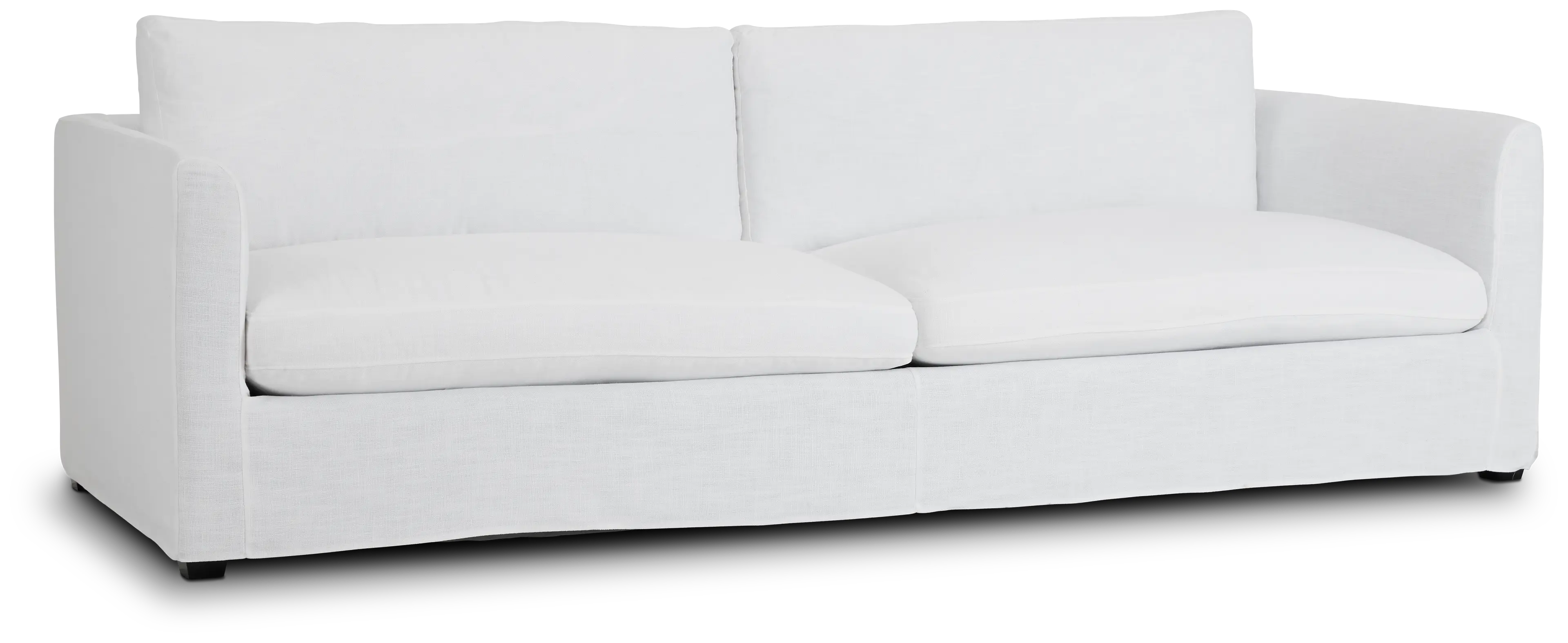 Willow 102" White Fabric Sofa Willow 102" White Fabric Sofa