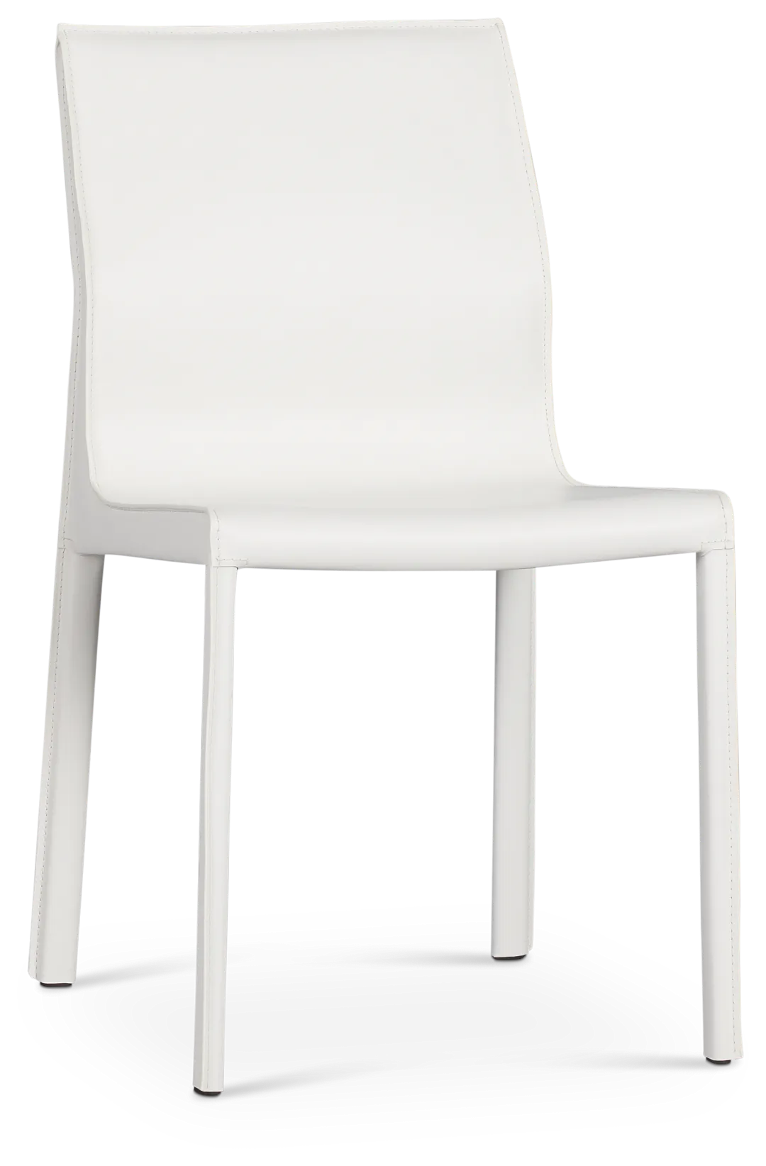 Lugo White Upholstered Side Chair