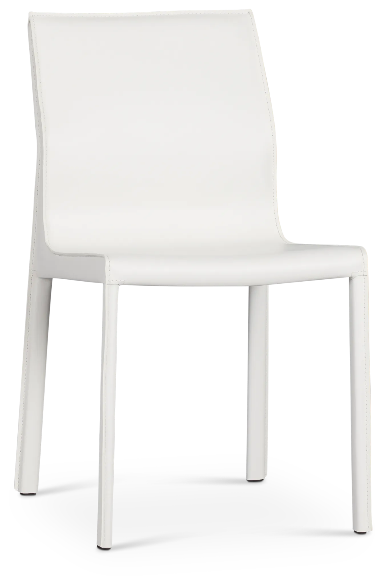 Lugo White Upholstered Side Chair