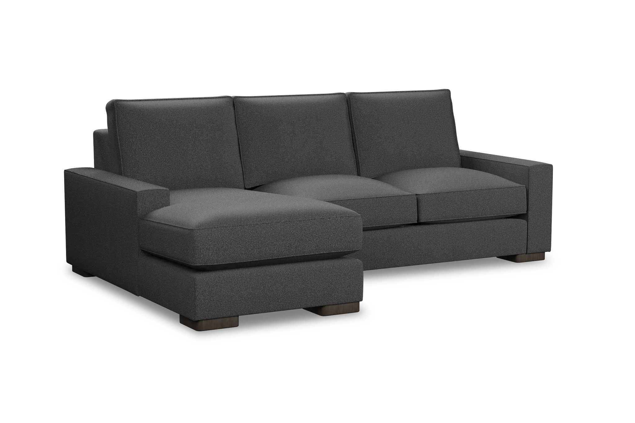 Edgewater Delray Dark Gray Left Chaise Sectional