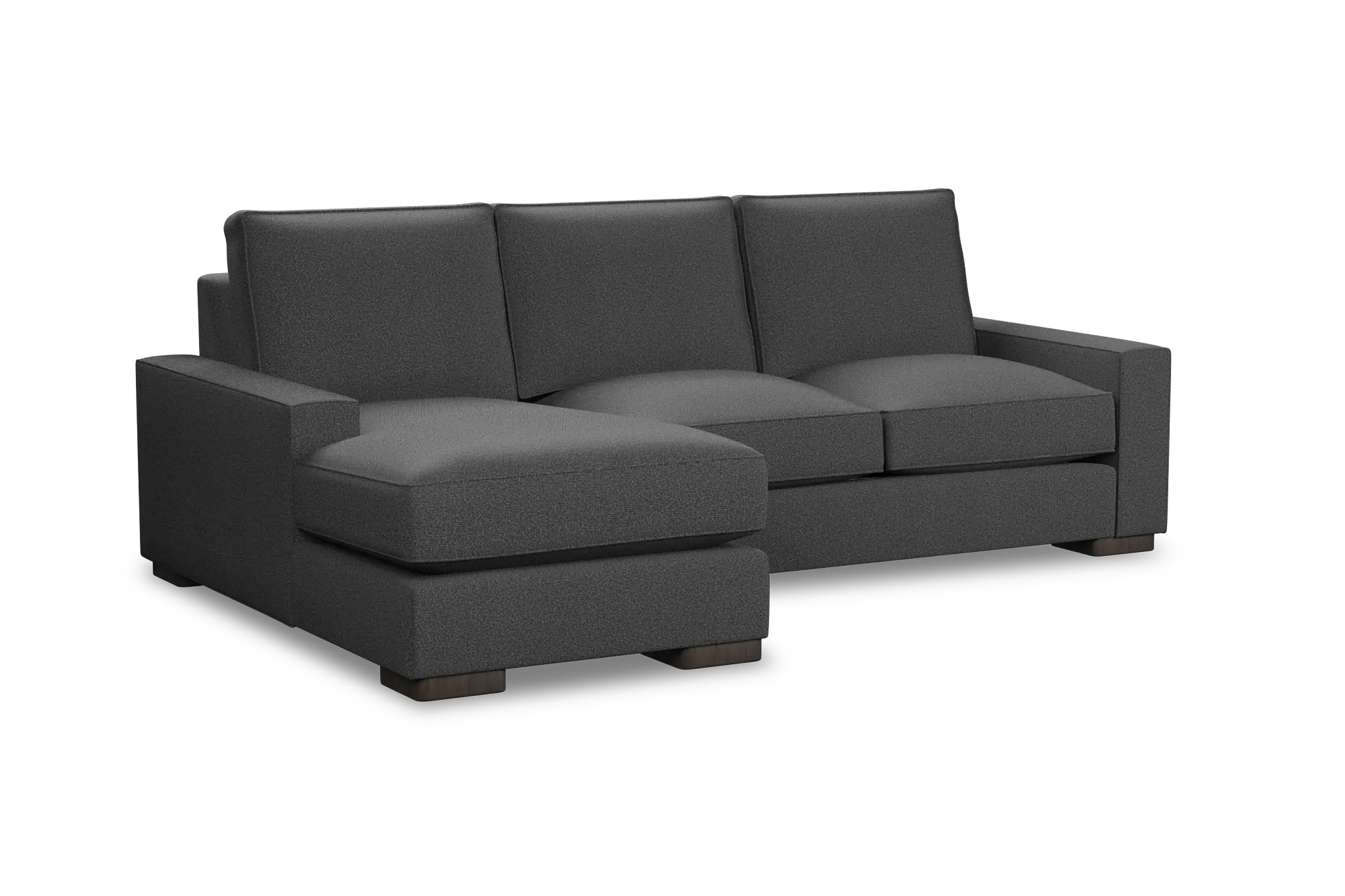 Edgewater Delray Dark Gray Left Chaise Sectional Edgewater Delray Dark Gray Left Chaise Sectional