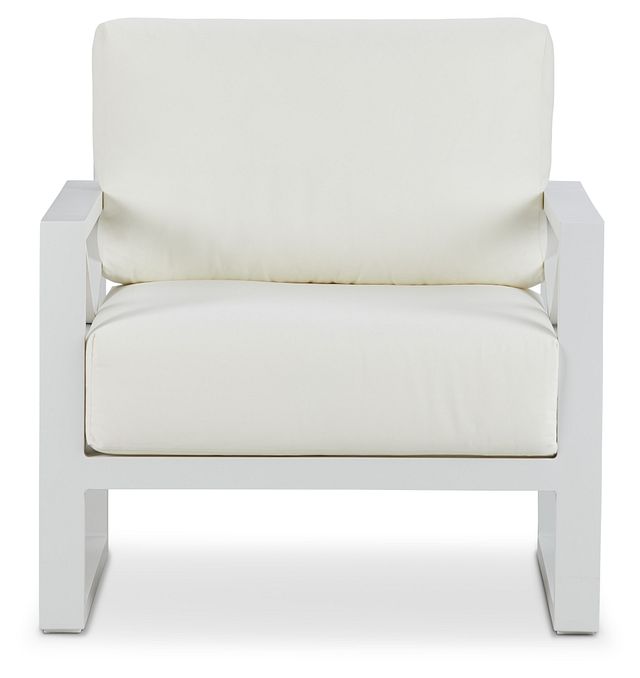 Linear White Aluminum Chair (5)